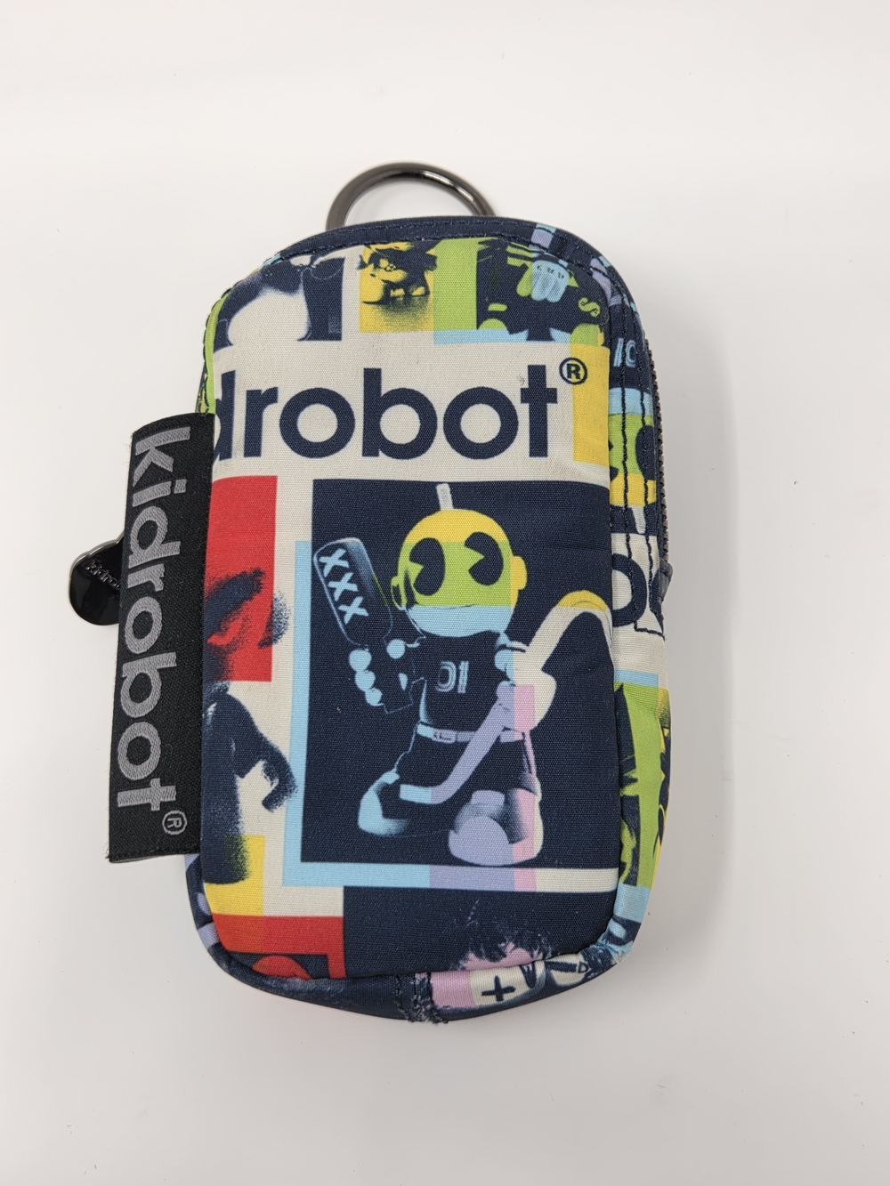 Kidrobot Multi-Color Printed Accesory Pouch "Band Of Toys" Print